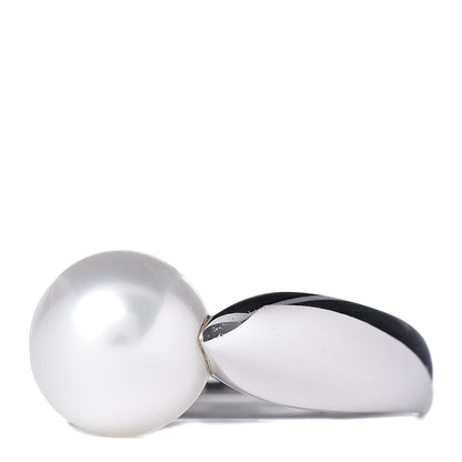 Mikimoto 18K White Gold Akoya Pearl 11mm Ring 55 7.25 3 of 5