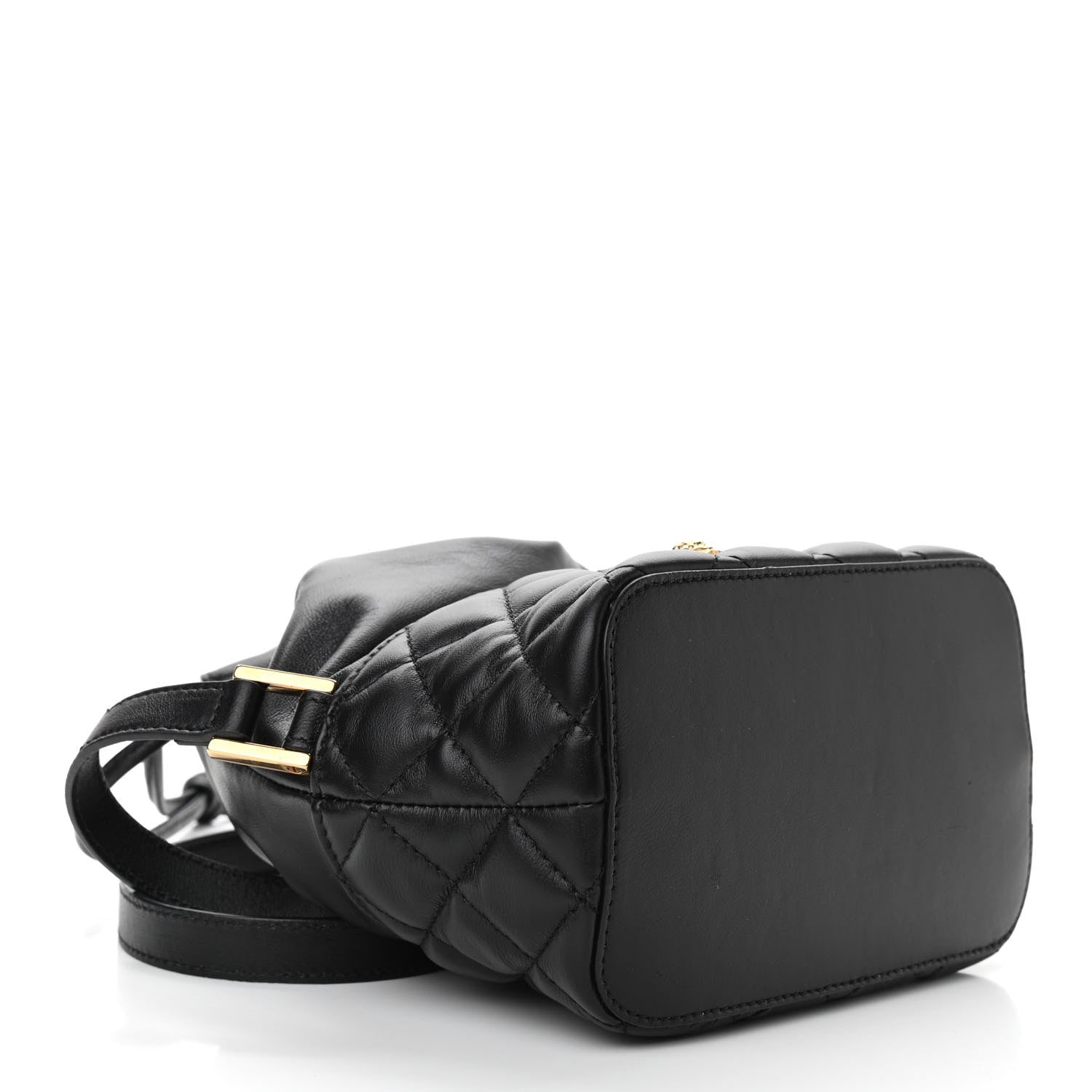 Versace Nappa Quilted Medusa Bucket Bag Black 4 of 9