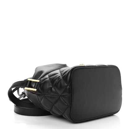 Versace Nappa Quilted Medusa Bucket Bag Black 4 of 9