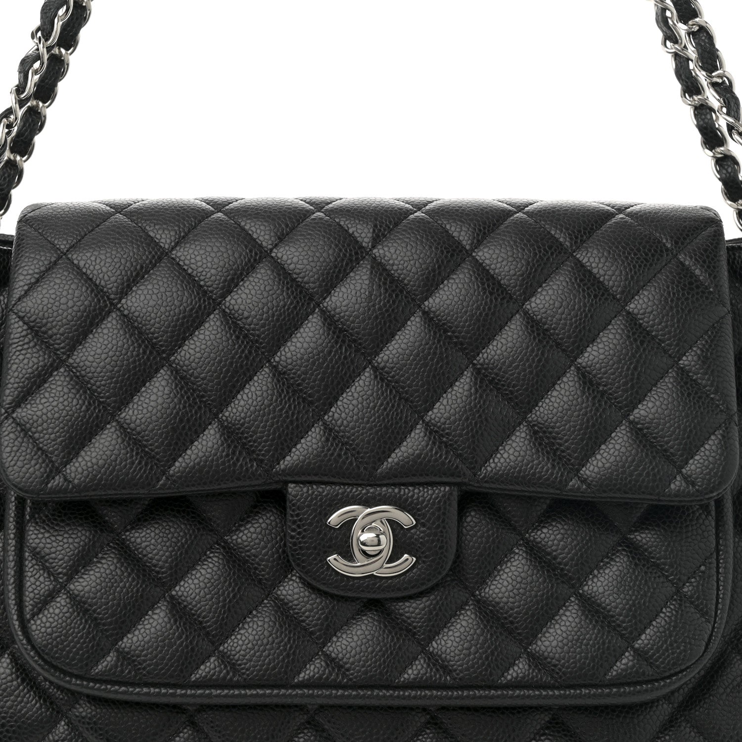 Chanel Caviar Quilted Flap Tote Black 8 of 11