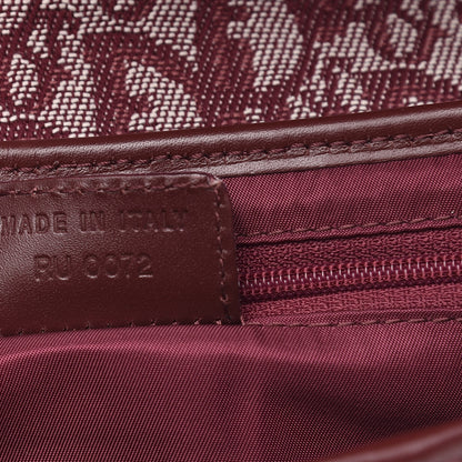 Christian Dior Monogram Saddle Bag Burgundy 7 of 9
