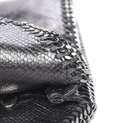 Stella McCartney Metallic Snake Print Small Falabella Tote Ruthenium 7 of 12