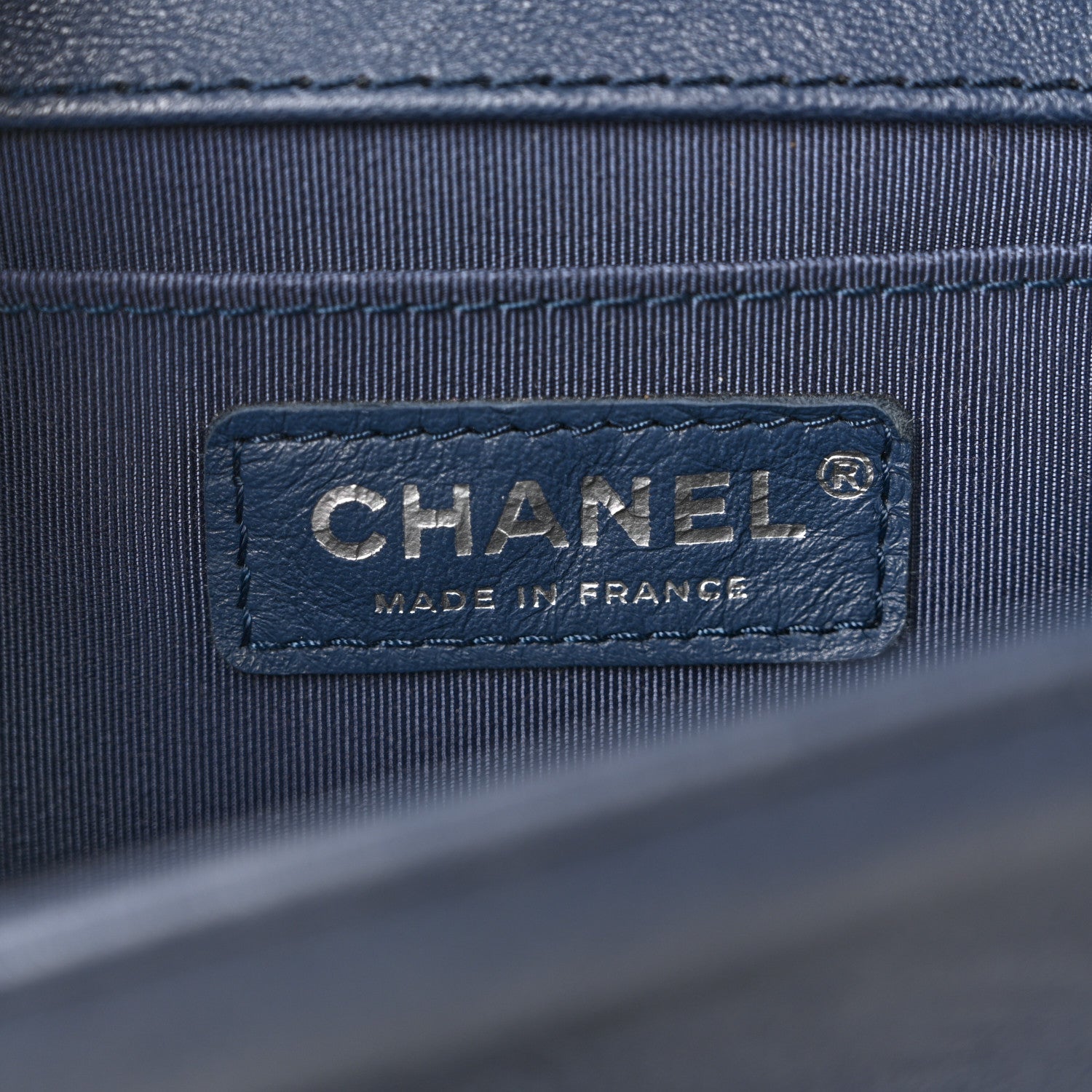 Chanel Lambskin Quilted Medium Top Handle Boy Flap Blue 6 of 13