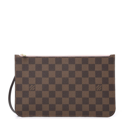 Louis Vuitton Damier Ebene Neverfull MM GM Pochette Rose Ballerine 1 of 6