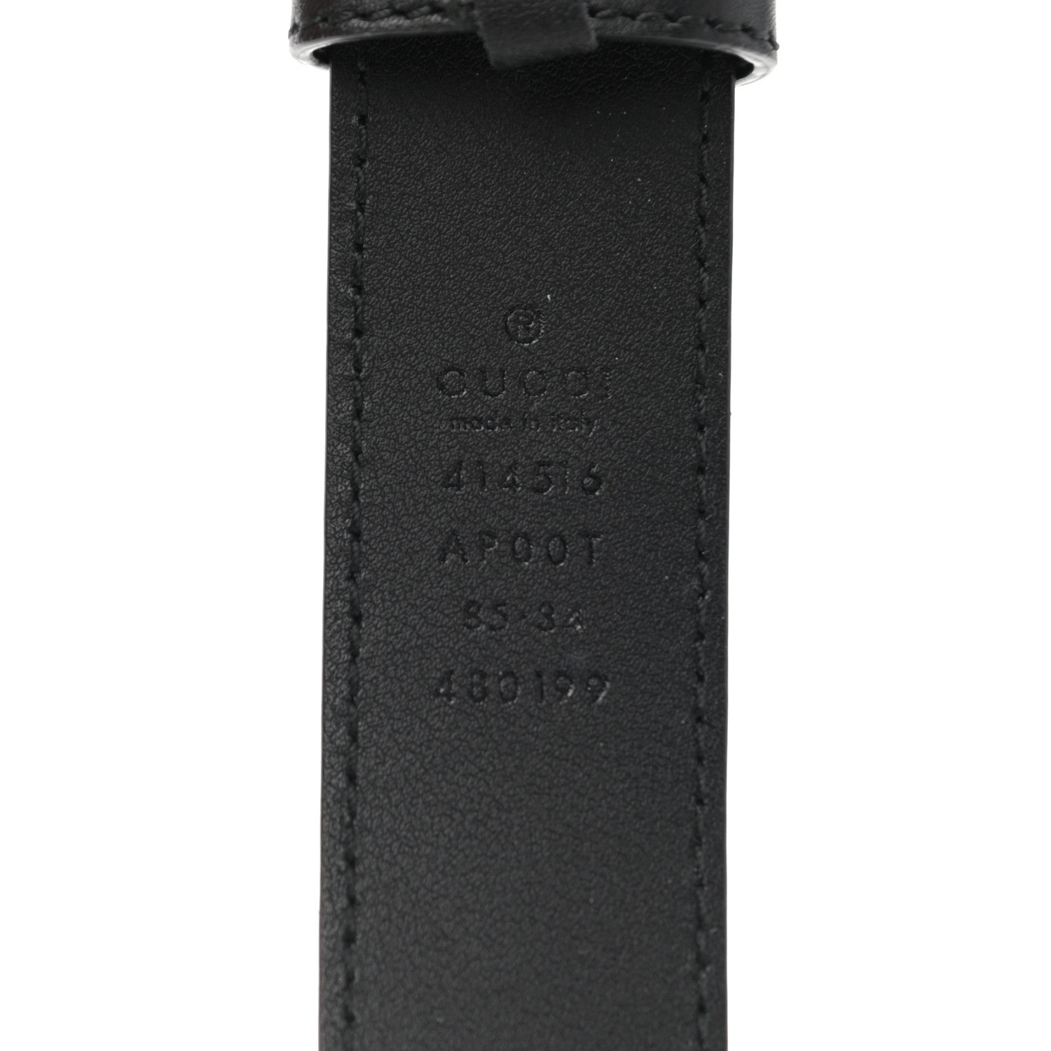 Gucci Calfskin Double G 30mm Belt 85 34 Black 3 of 8