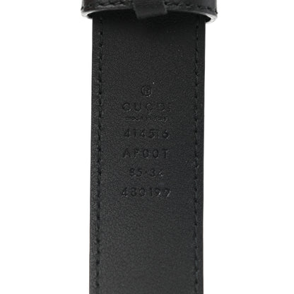 Gucci Calfskin Double G 30mm Belt 85 34 Black 3 of 8