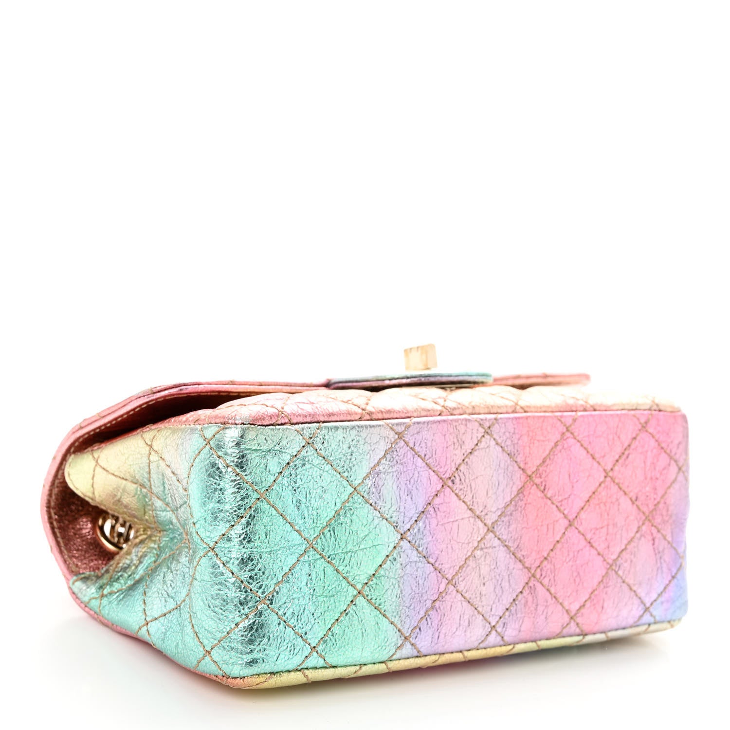 Chanel Metallic Goatskin Quilted Mini 2.55 Reissue Flap Multicolor 4 of 10