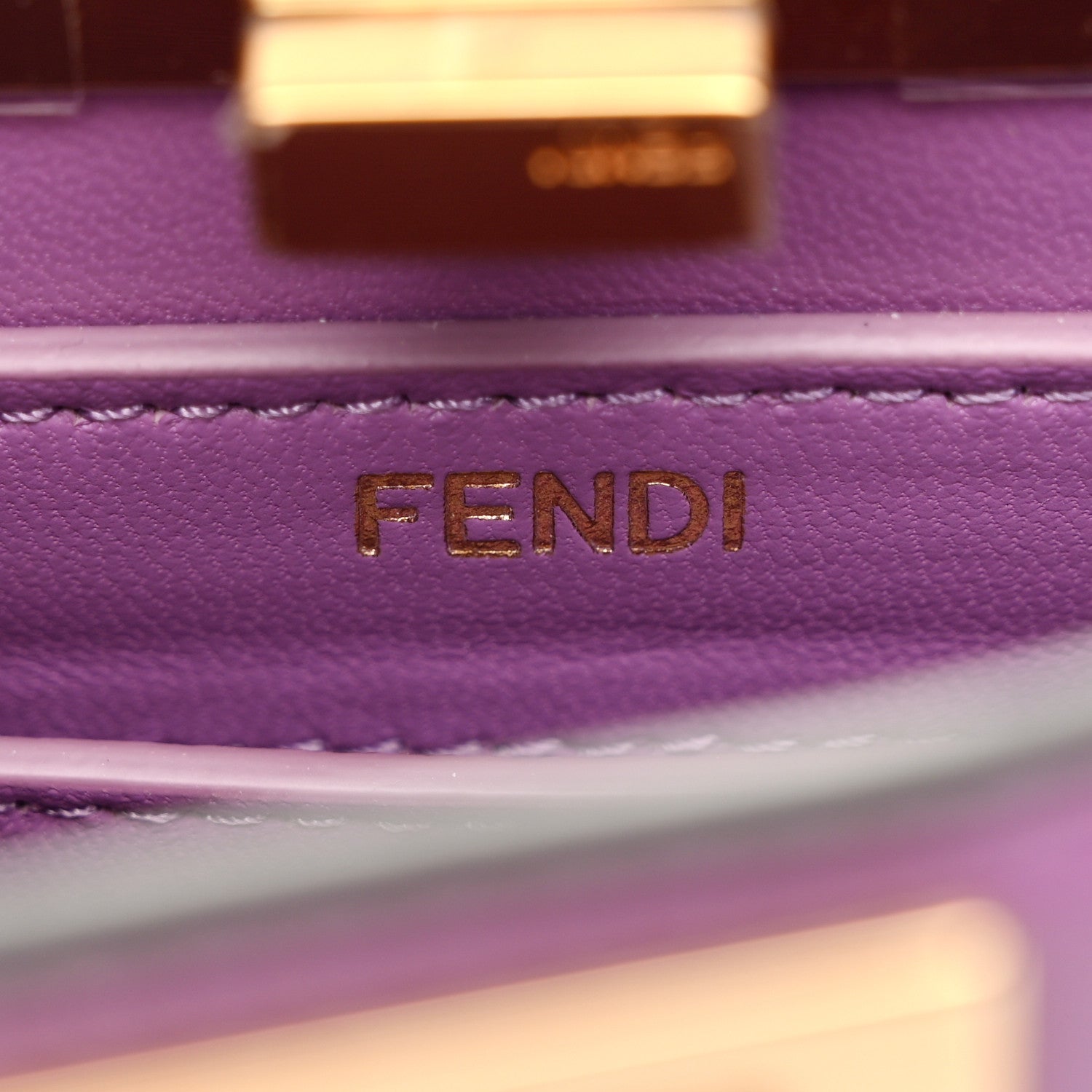 Fendi Shiny Nappa Petite Peekaboo I SEE U Satchel Violetta 7 of 10