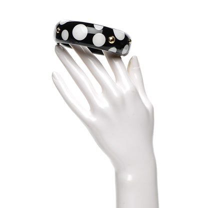 Louis Vuitton Kusama Infinity Dots Bangle GM Black 2 of 9