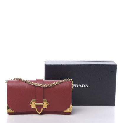 Prada Saffiano Cahier Mini Bag Fuoco 11 of 11