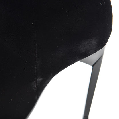 Saint Laurent Velvet Freja 105 Ankle Booties 35.5 Black 9 of 14