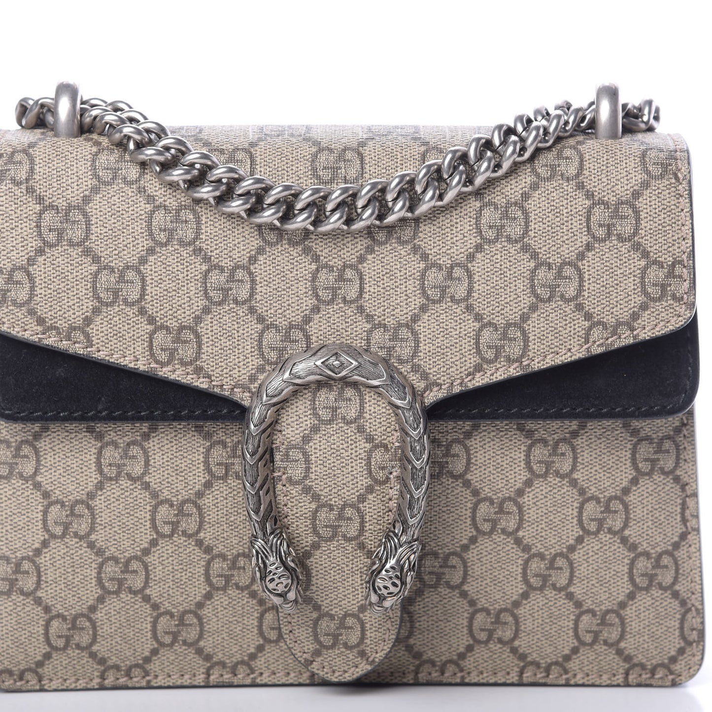 GG Supreme Monogram Mini Dionysus Shoulder Bag Black