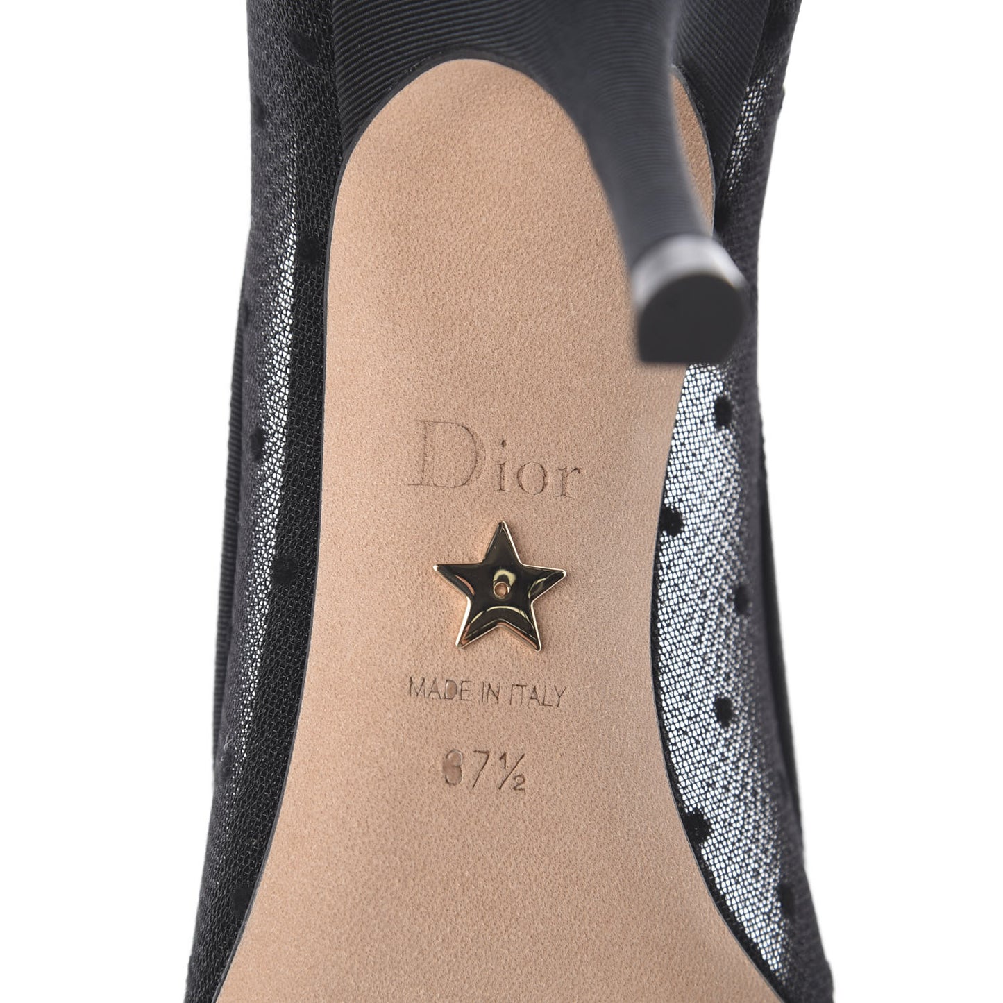 Grosgrain Plumetis Dior Blossom Pump 37.5 Black
