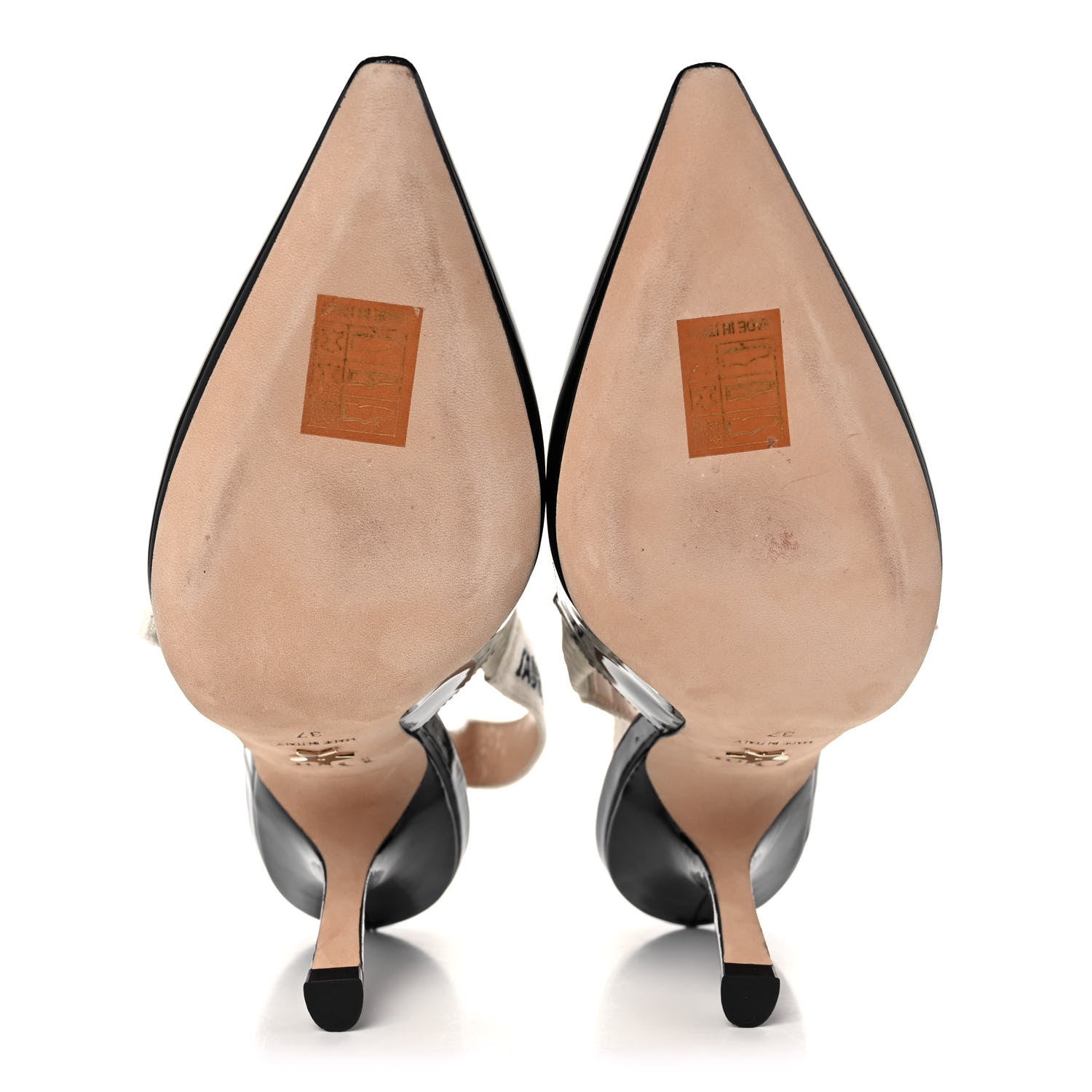 Christian Dior Patent Ribbon J'Adior Slingback 100mm Pumps 37 Black 5 of 10