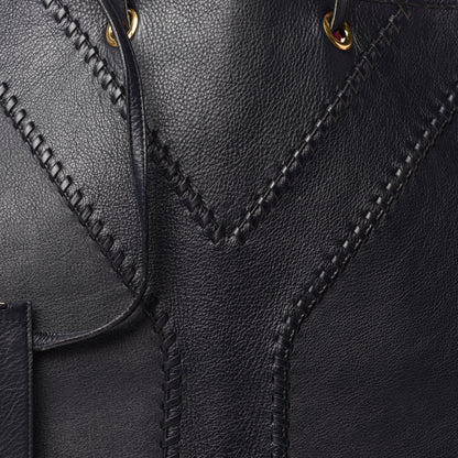 Saint Laurent Calfskin Large Neo Double Reversible Tote Navy 14 of 22
