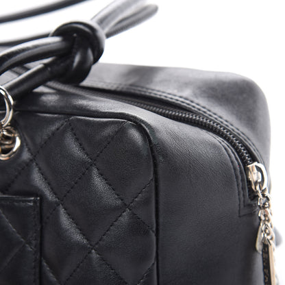 Chanel Calfskin Quilted Large Cambon Bowler Black White 15 of 22