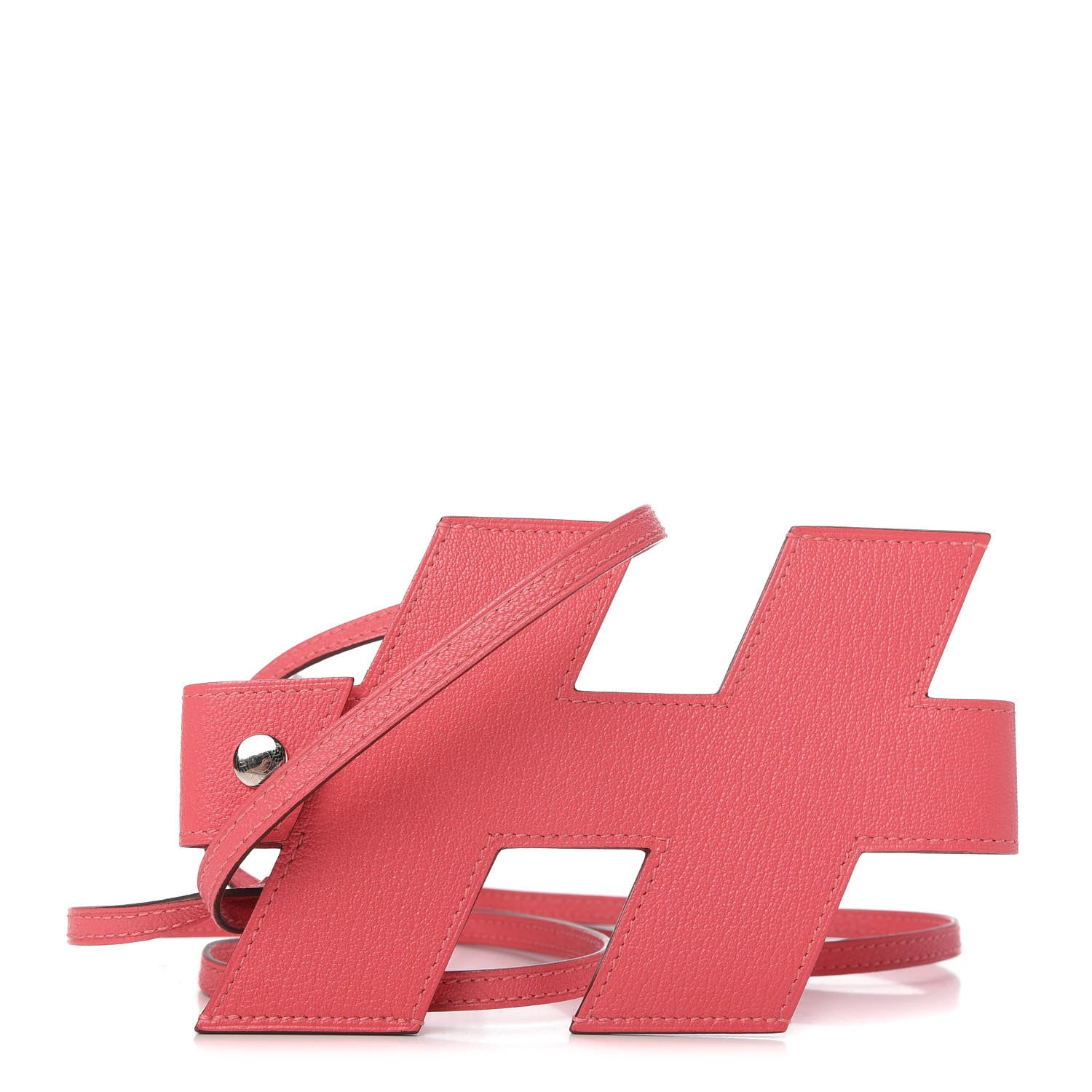Hermes Chevre H Tag Phone Case Rose Lipstick 1 of 10
