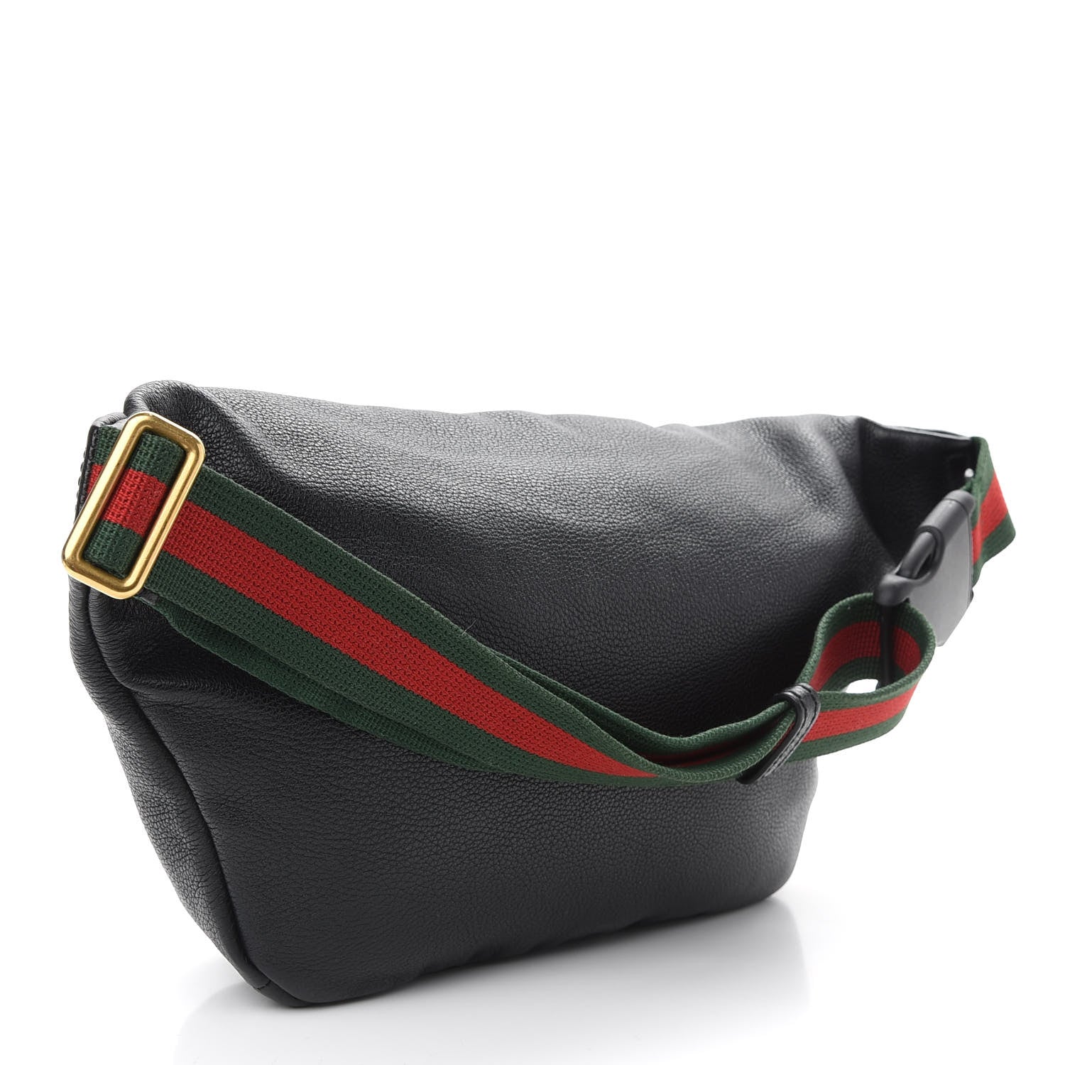 Gucci Grained Calfskin Logo Belt Bag Black 3 of 9