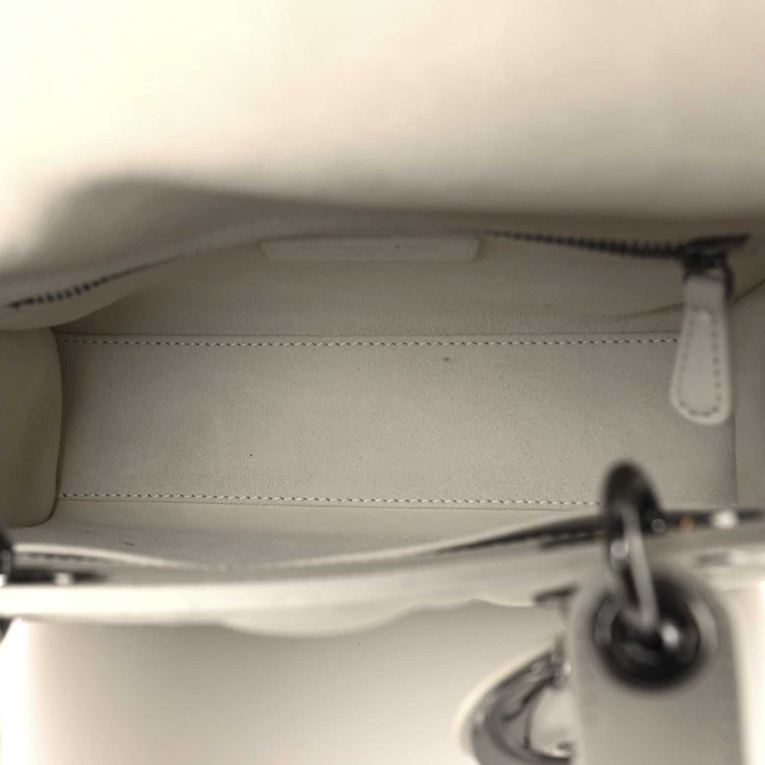 Christian Dior Lambskin Cannage Small My ABCDior Lady Dior White 5 of 11