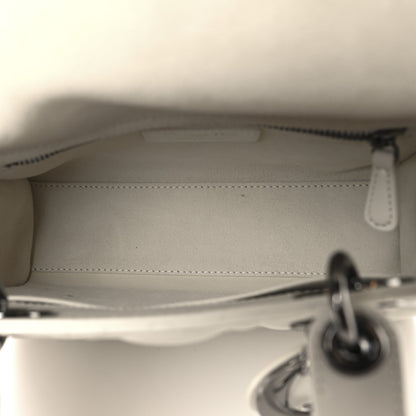 Christian Dior Lambskin Cannage Small My ABCDior Lady Dior White 5 of 11