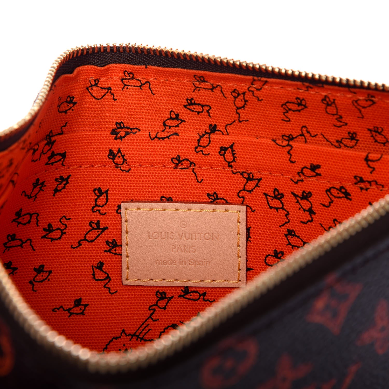 Louis Vuitton Catogram Neverfull MM GM Pochette Marron 6 of 7