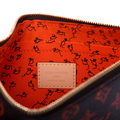 Louis Vuitton Catogram Neverfull MM GM Pochette Marron 6 of 7