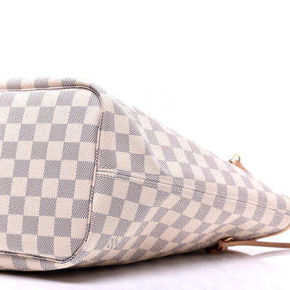 Louis Vuitton Damier Azur Neo Neverfull MM Rose Ballerine 8 of 8