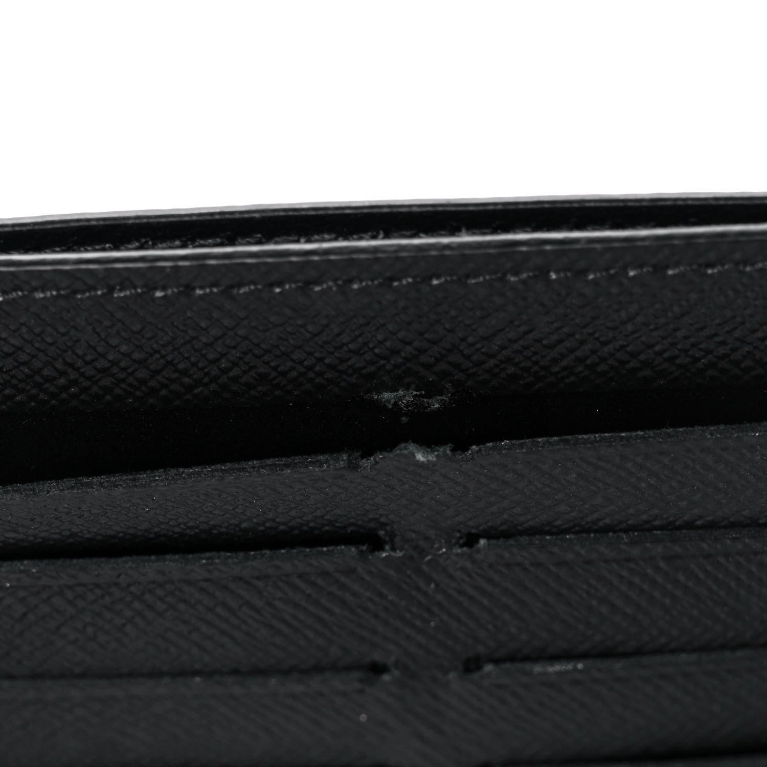 Louis Vuitton Calfskin Felicie Chain Wallet Card Holder Insert Black 7 of 10