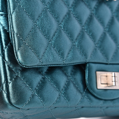 Chanel Metallic Calfskin 2.55 Reissue 225 Flap Turquoise 10 of 14