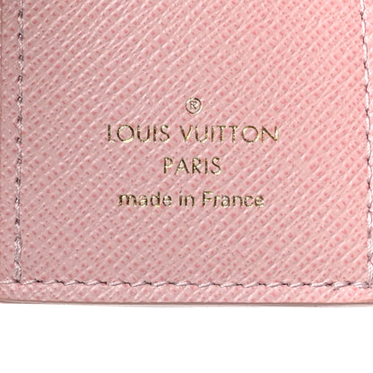 Louis Vuitton Damier Azur Studded Zoe Wallet Rose Ballerine 7 of 8