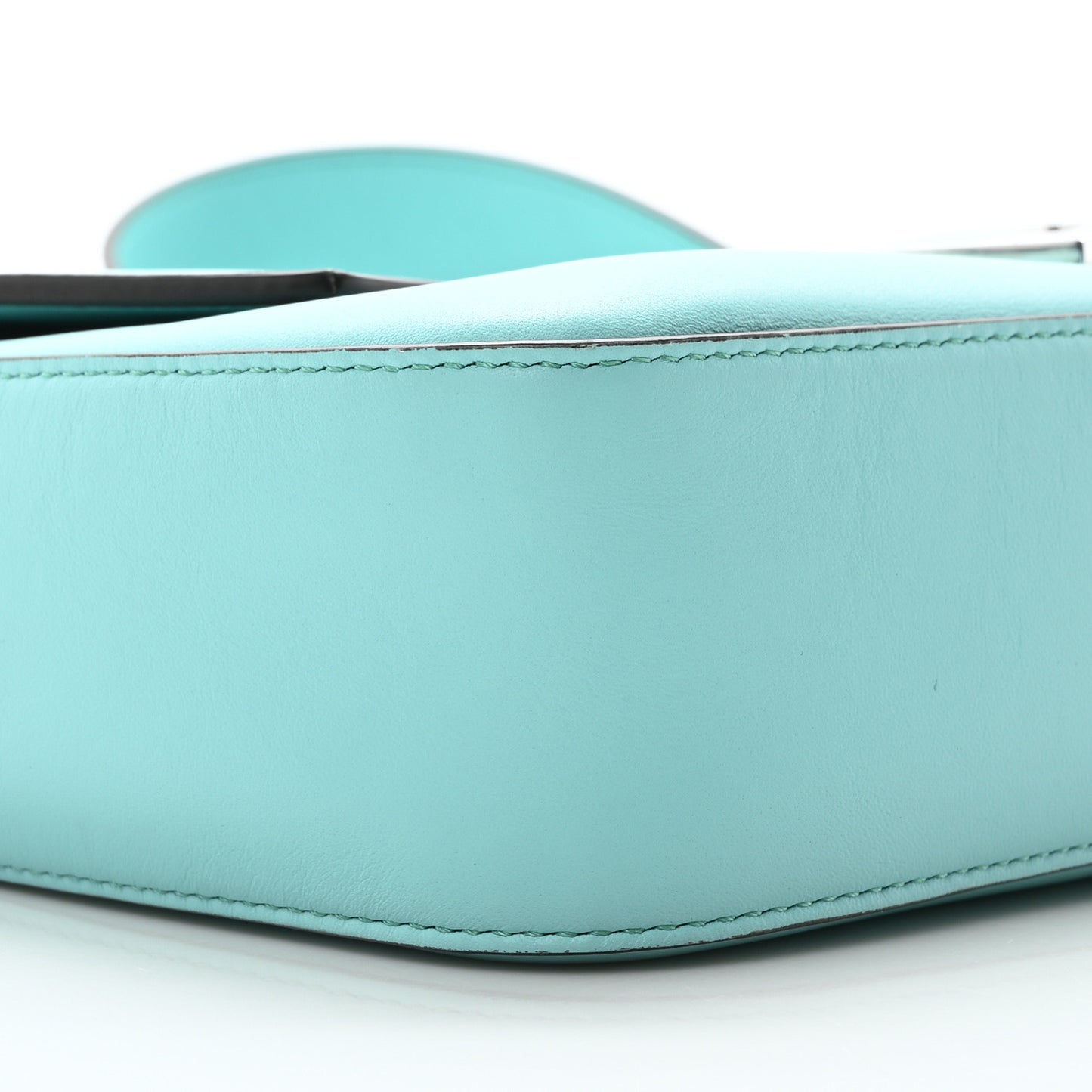 X TIFFANY Nappa Silver Baguette Blue Tiffany Silver