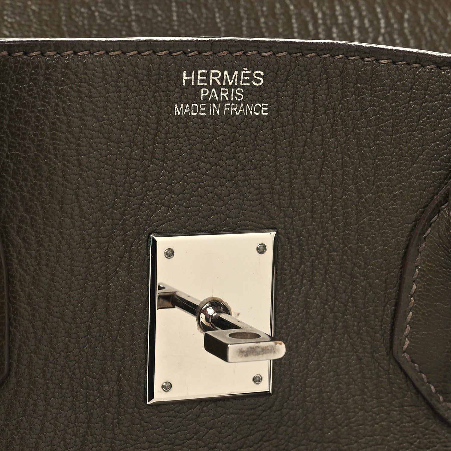 Hermes Chevre De Coromandel HAC Birkin 36 Vert Olive 6 of 15