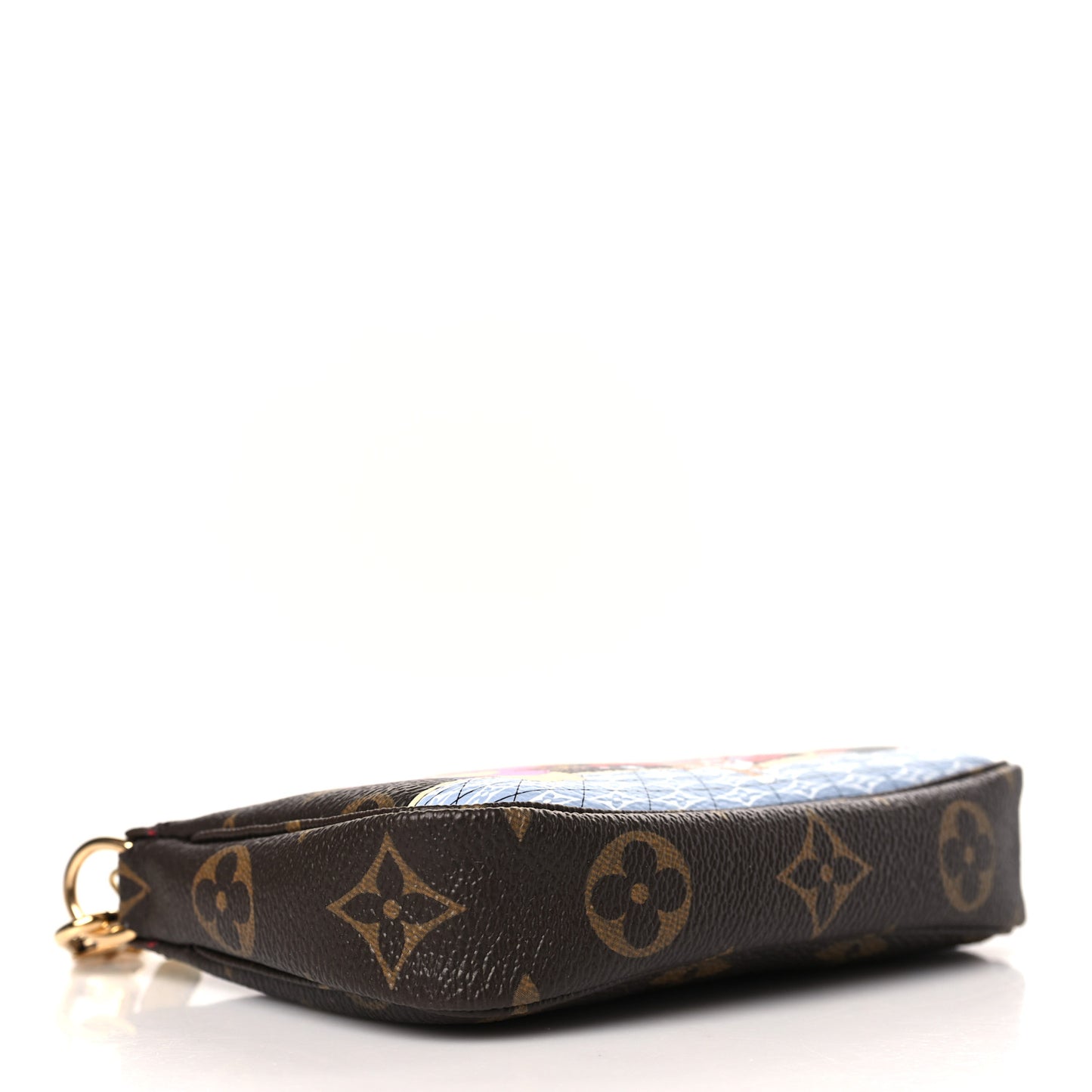 Monogram 2021 Christmas Animation London Mini Pochette Accessories Red