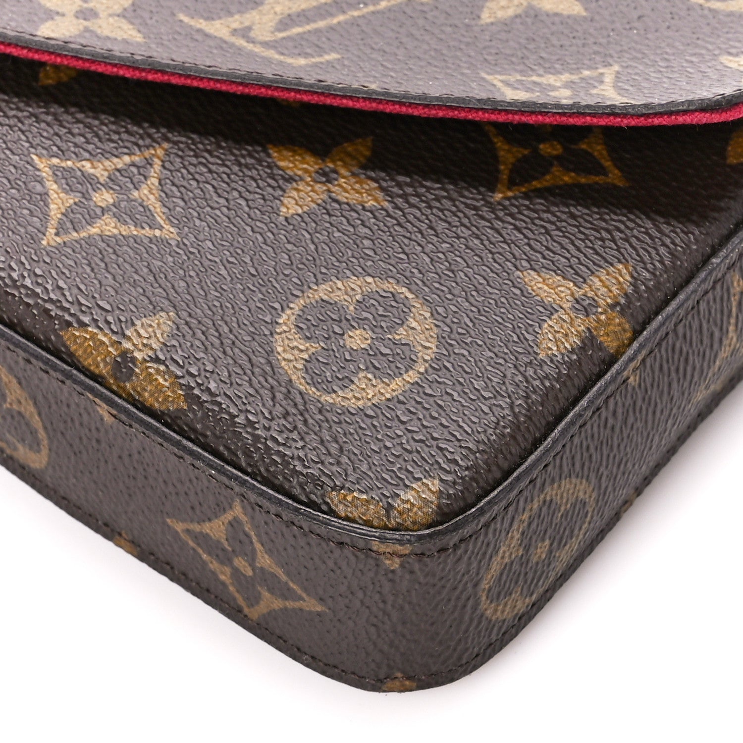 Louis Vuitton Monogram Pochette Felicie Chain Wallet Fuchsia 15 of 16