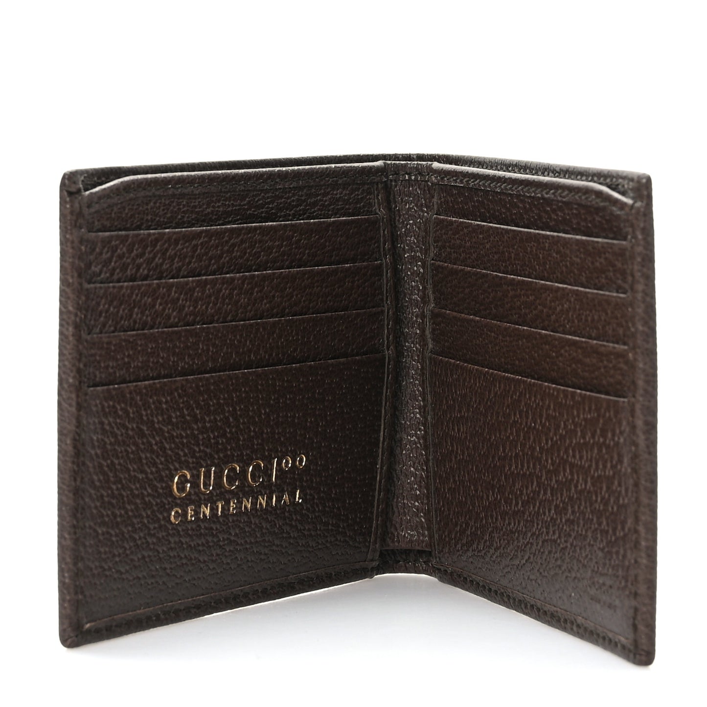 Textured Dollar Calfskin Gucci 100 Centennial Music Wallet New Acero New Shamarock Crop Hibiscus Red