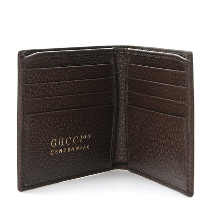 Gucci Textured Dollar Calfskin Gucci 100 Centennial Music Wallet New Acero New Shamarock Crop Hibiscus Red 5 of 7