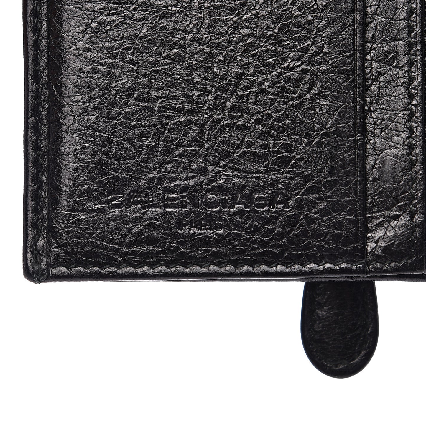 Agneau Giant 12 Gold Hardware Card Case Black