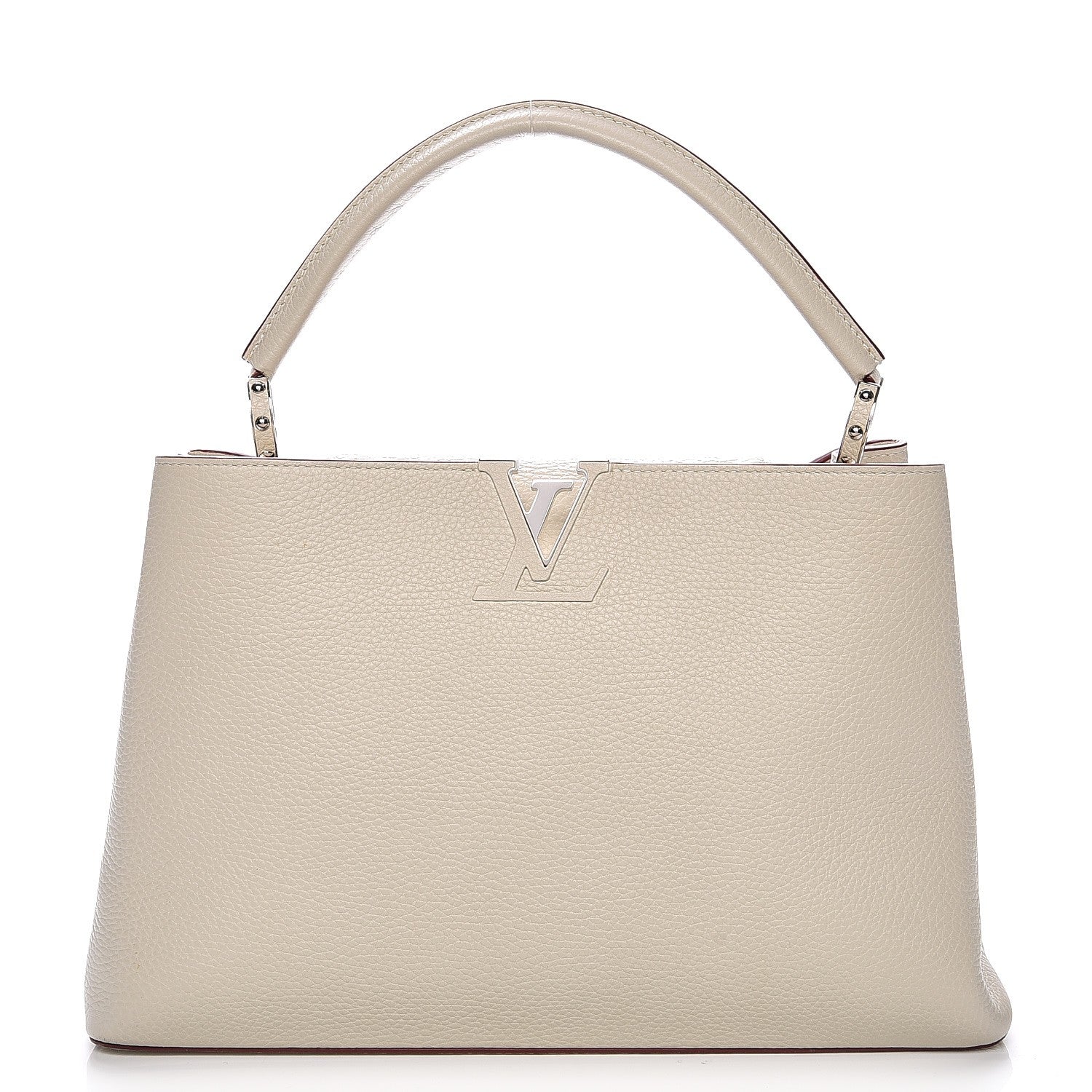 Louis Vuitton Taurillon Capucines MM Galet 1 of 13