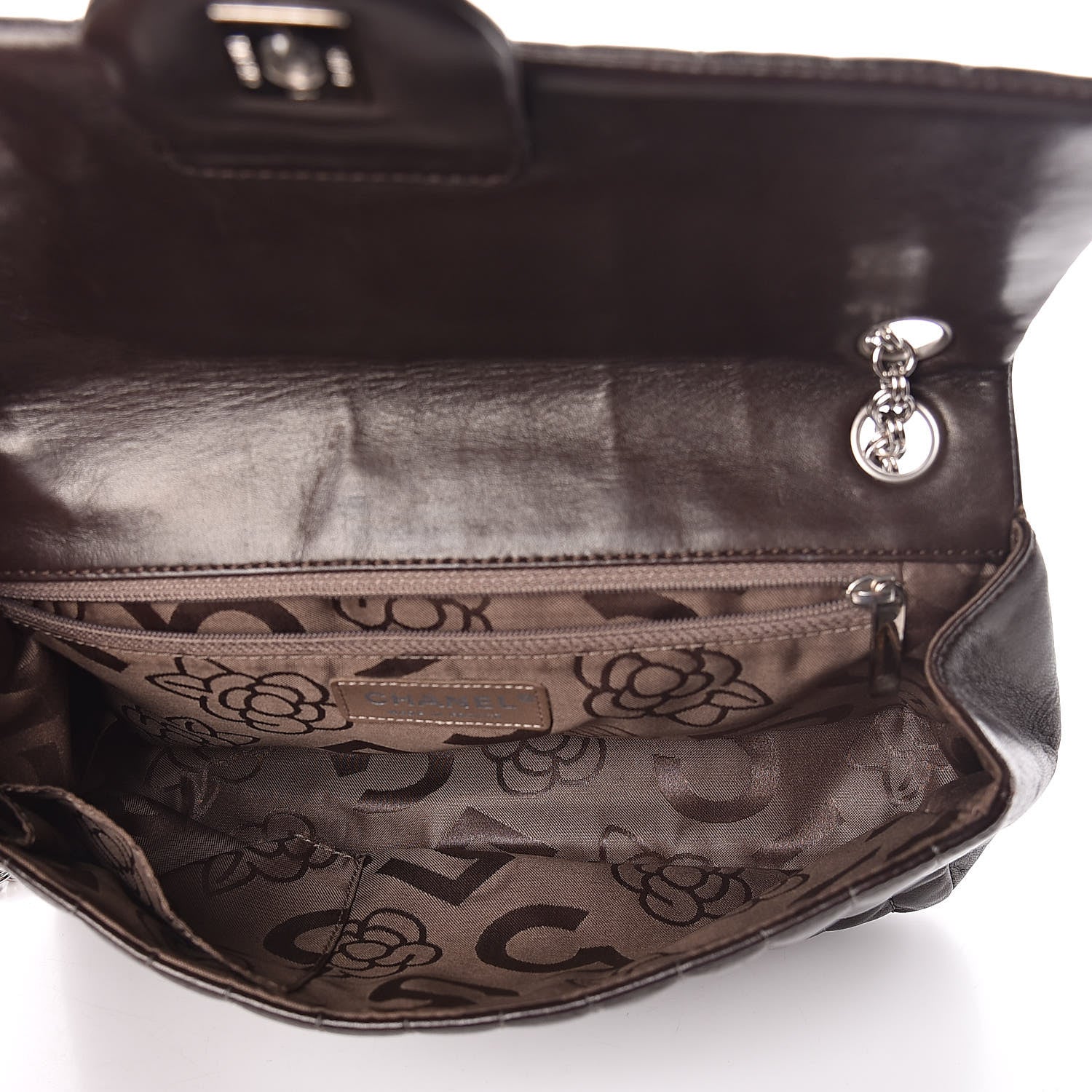 Chanel Lambskin Vertical Quilted Medium Single Flap Brown 5 of 11