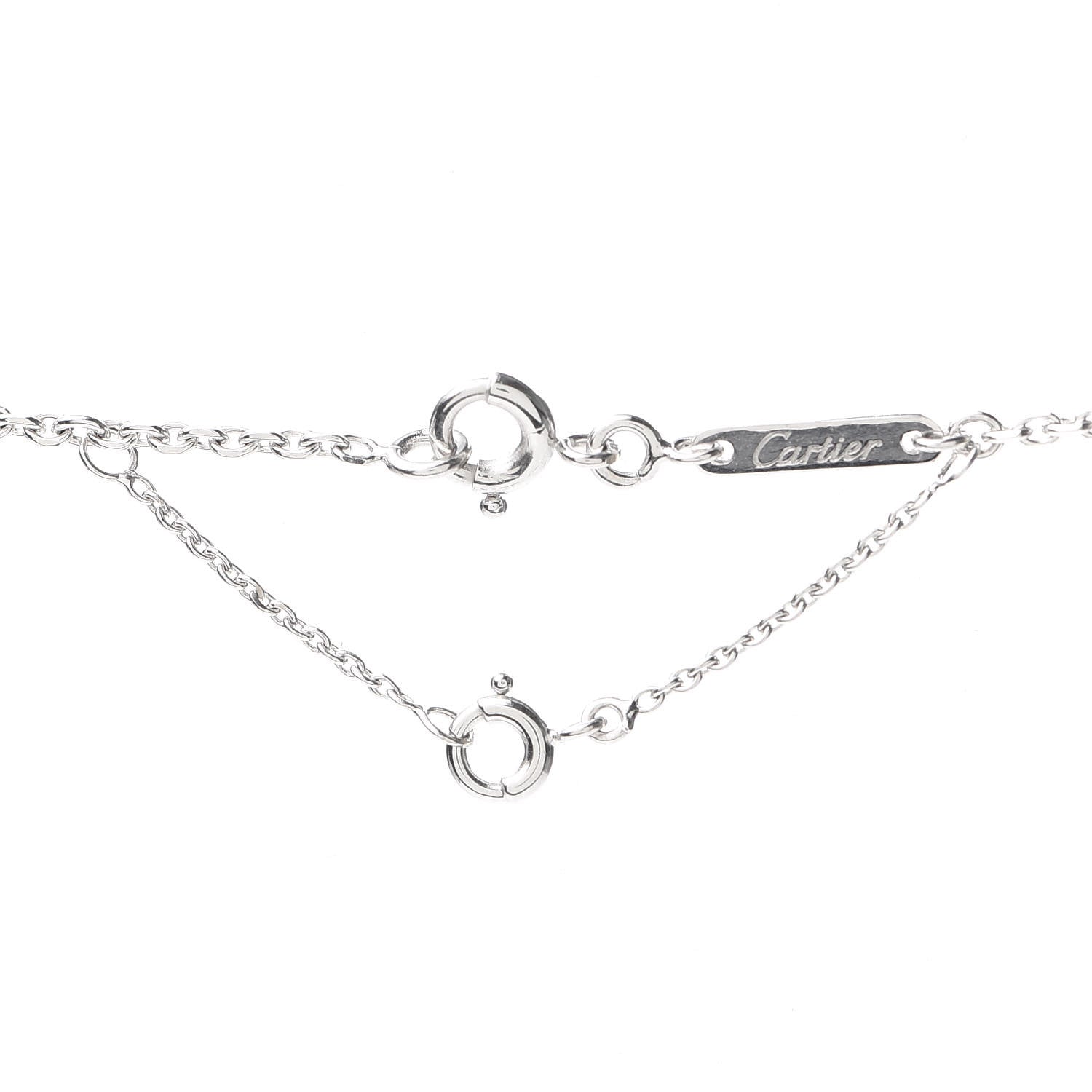 Cartier 18K White Gold Medium Hearts and Symbols Necklace 4 of 5
