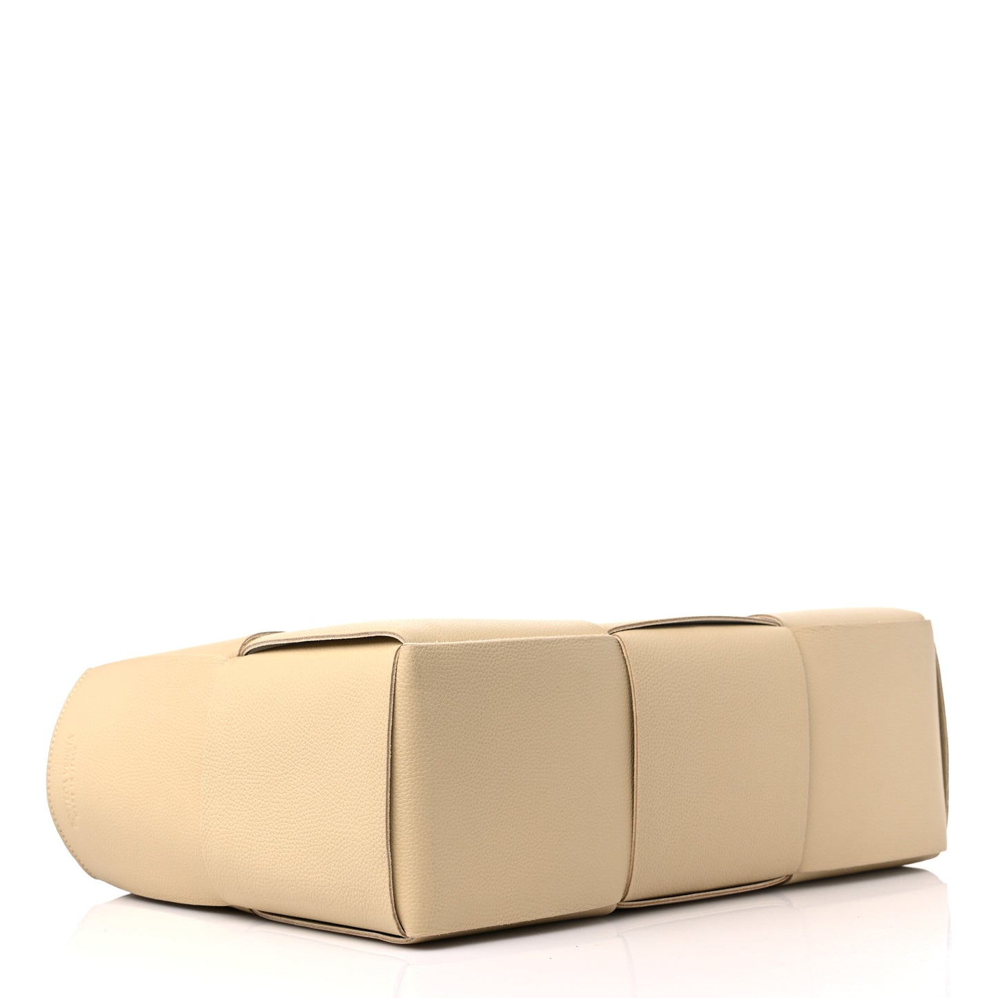 Grained Calfskin Intrecciato Medium Arco Tote Porridge
