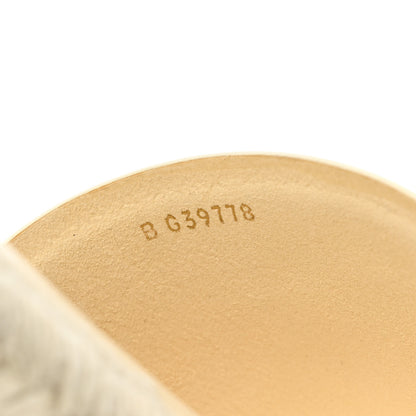 Chanel Lambskin CC Espadrille Slip On Sandals 41 White 8 of 10