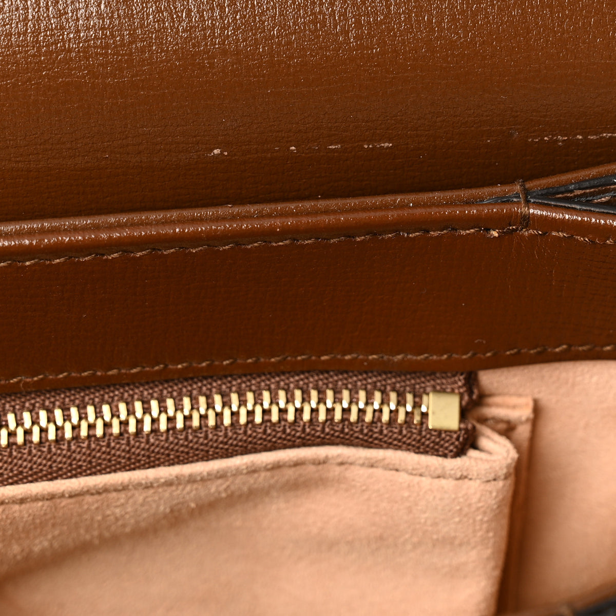 GG Supreme Monogram Horsebit 1955 Shoulder Bag Beige Brown Sugar