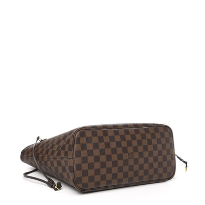 Louis Vuitton Damier Ebene Neo Neverfull MM Rose Ballerine 4 of 14