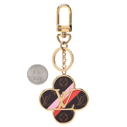 Louis Vuitton Metal Monogram Into The Flower Bag Charm Key Holder 2 of 6