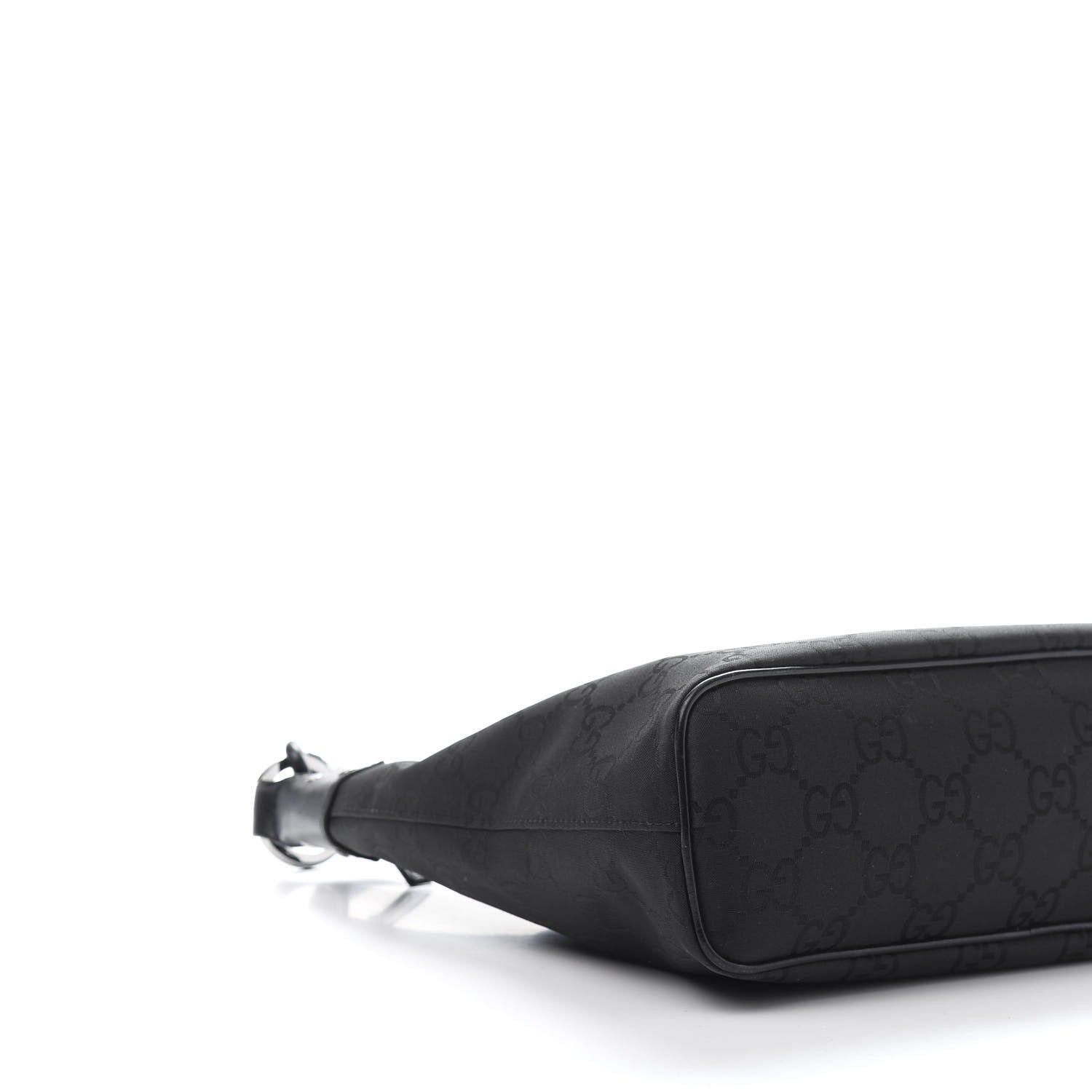 Gucci Nylon Monogram Small Hobo Black 9 of 11