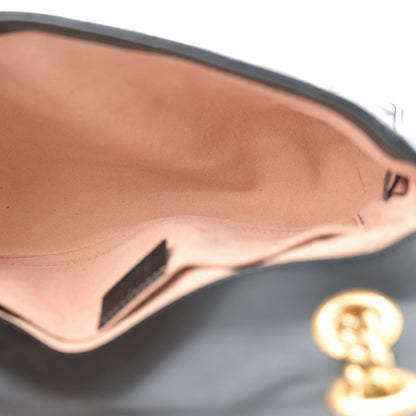 Gucci Calfskin Matelasse Studded Mini Pearly GG Marmont Shoulder Bag Black 5 of 12