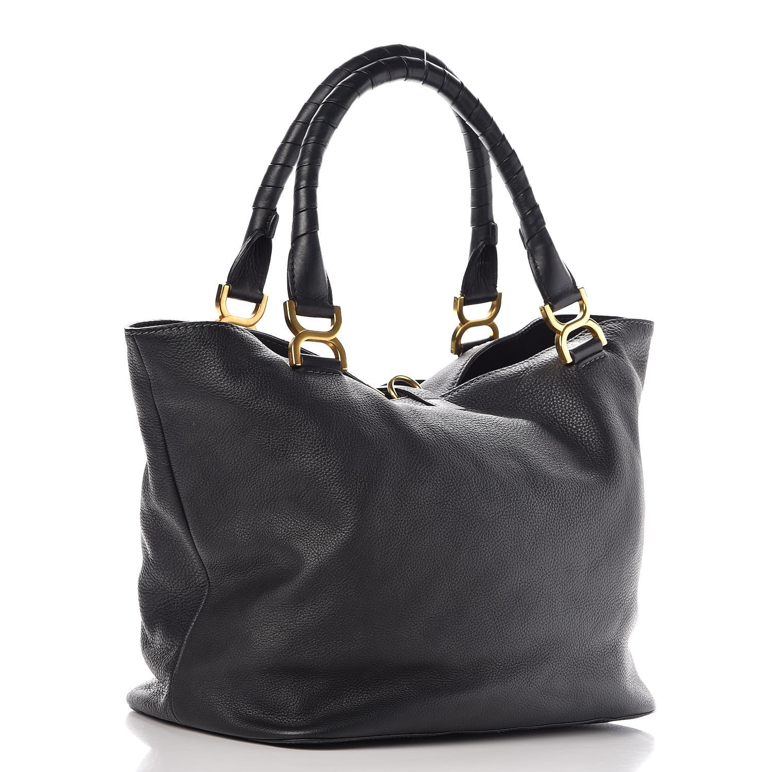 Chloe Calfskin Large New Marcie Tote Black 2 of 10