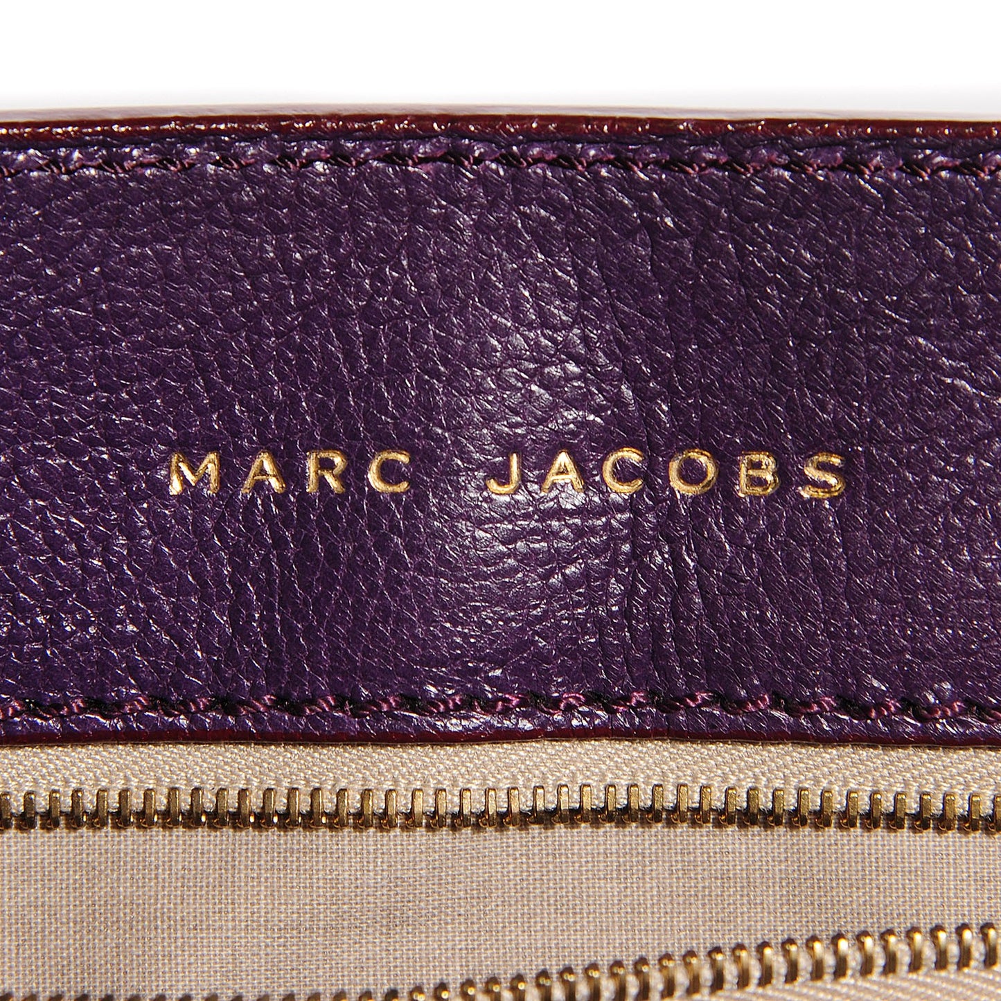 Goatskin Quilted Mary Flap Purple