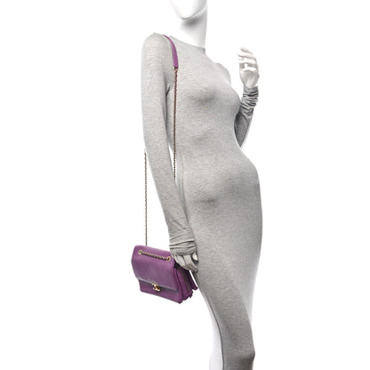 Chanel Lambskin Sleek And Chic Flap Purple 2 of 12